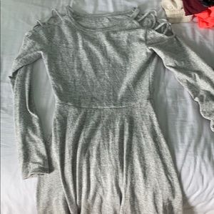 Grey dress good for the winter time